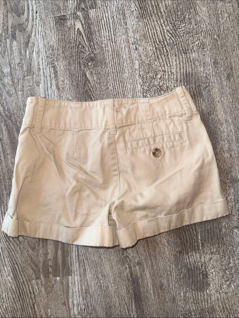 Ralph Lauren Khaki High-Waist Cuffed Women's Shorts